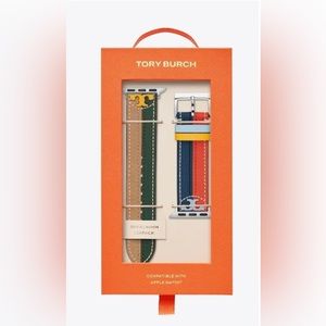 Tory Burch McGraw band for Apple Watch®, Multi-Color Leather 38mm - 40 mm NIB